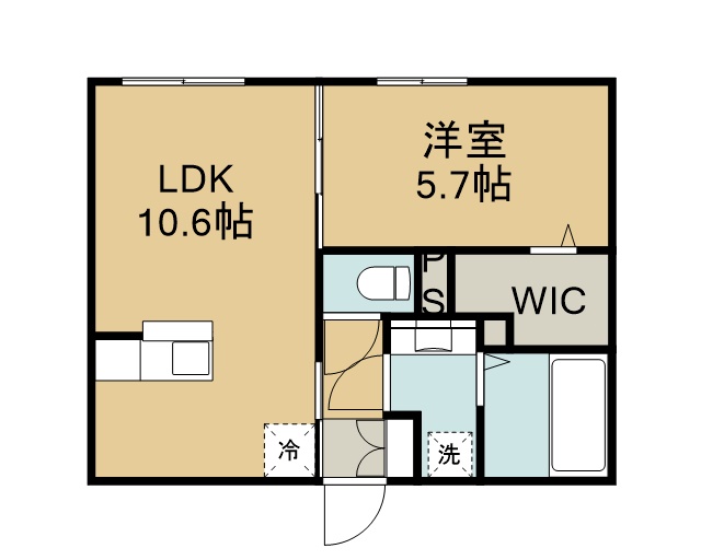 ブリッジコートCの間取り