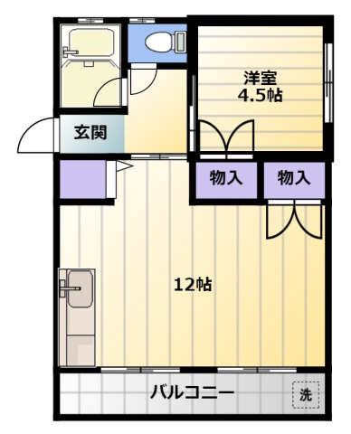 井上ハイツの間取り