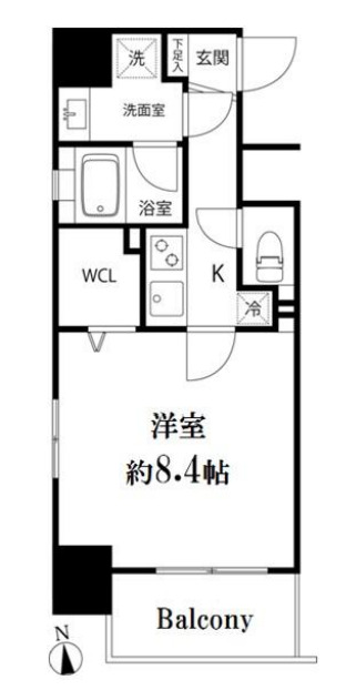 千代田区外神田のマンションの間取り