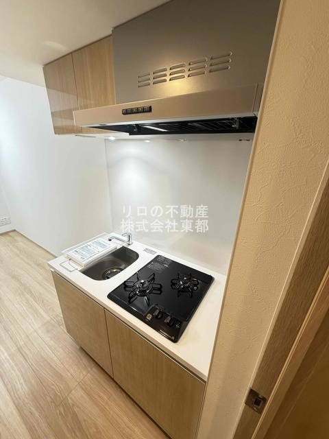 キッチン　便利な２口ガスコンロ設置済！