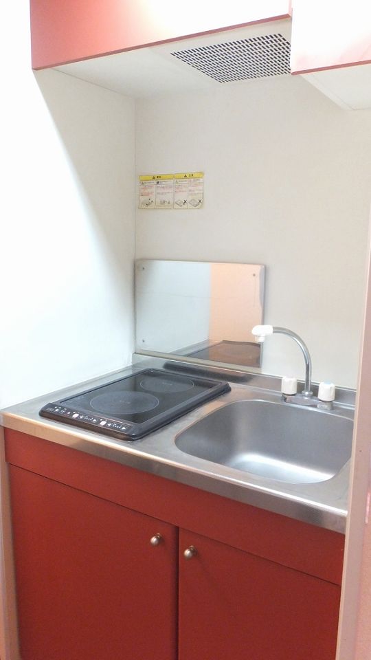 キッチン　2口の電気コンロ