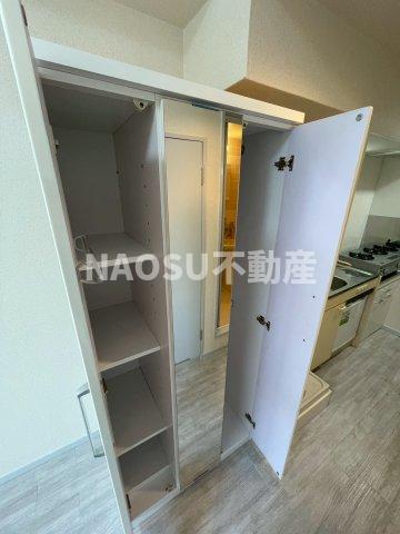 収納　たっぷりとした収納スペースです