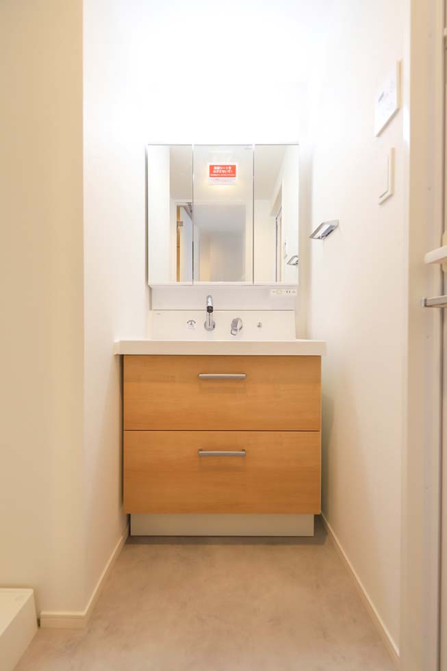 洗面設備　中はこのようになっています