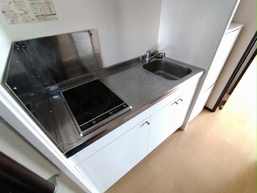 キッチン　シングルレバー設置　シンク広めです♪