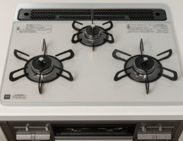 その他設備　お手入れしやすいハイパーガラスコートトップのコンロ