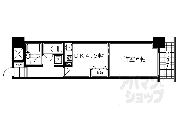 エスリード四条河原町の間取り写真