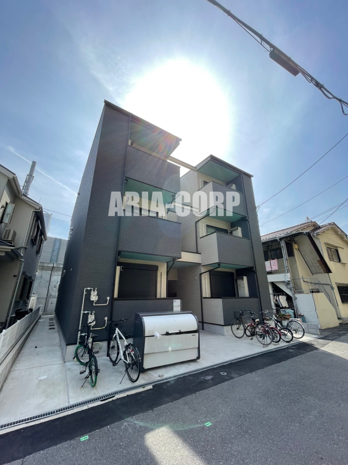 建物外観　2019年完成、大手ハウスメーカー施工デザイナーズアパート！