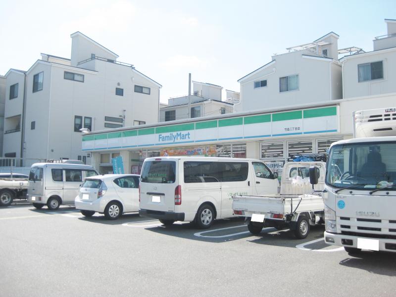 コンビニ　ファミリーマート 竹島二丁目店（コンビニ）まで436m