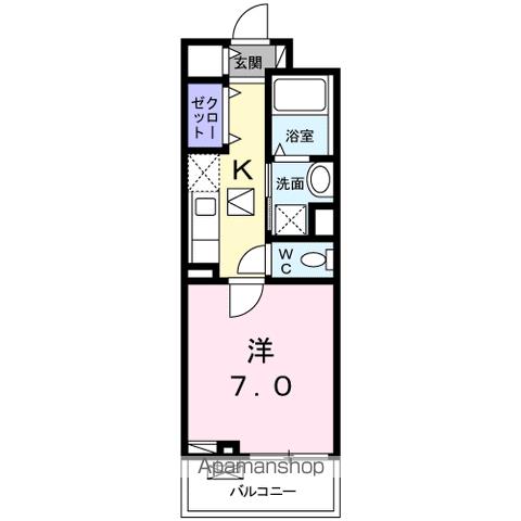 クレストコートIの間取り写真