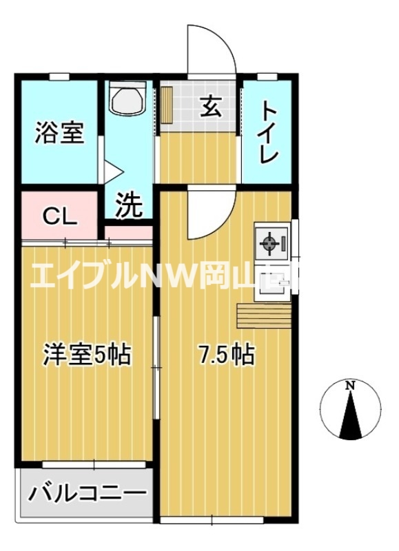 Sアパートメントの間取り写真