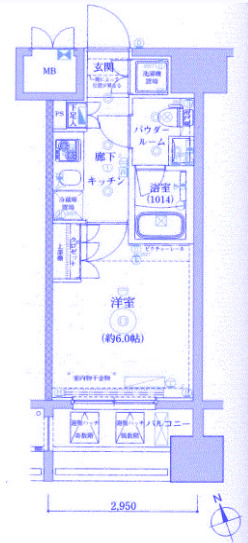 Risingplace川崎の間取り写真
