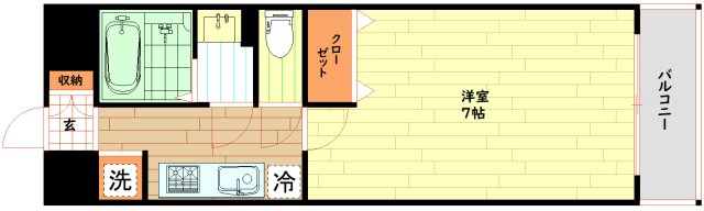 地下鉄千日前線 阿波座駅 徒歩3分 10階建 築23年の間取り写真