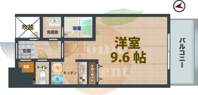 ＪＲ中央線 中野駅 徒歩4分 8階建 築20年の間取り写真