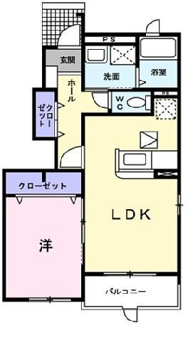 ブルーコルモの間取り写真