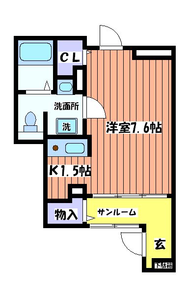 アレスハウスの間取り写真