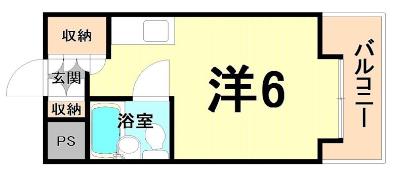 キューブ南武庫之荘3の間取り写真