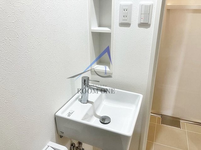 洗面設備　洗面台です。