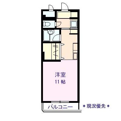 長野市篠ノ井御幣川のマンションの間取り