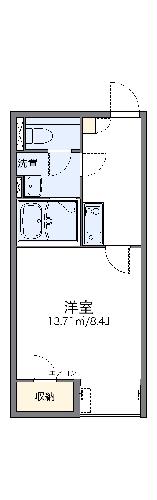 レオネクストドルチェ０－１の間取り