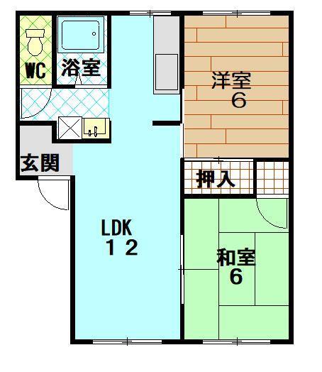 メゾン川西の間取り