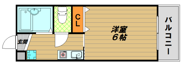 神戸市長田区苅藻通のマンションの間取り