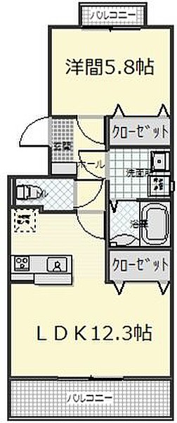 ウィンベル鎧橋Iの間取り