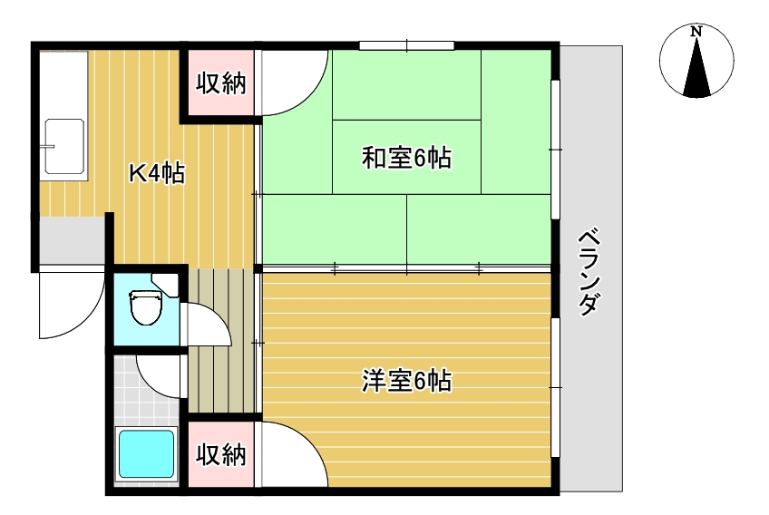 大石ハイツの間取り