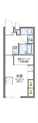 レオパレスクレド六甲の間取り