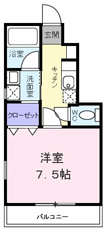 東京都青梅市梅郷６（アパート）の賃貸物件の間取り