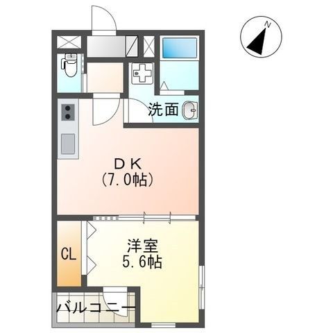 東京都清瀬市中里５（アパート）の賃貸物件の間取り