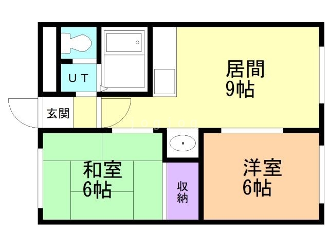 札幌市東区北四十四条東のマンションの間取り