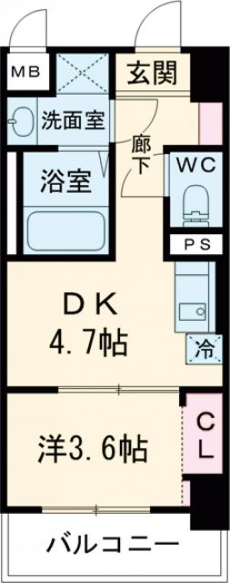 堺市西区鳳南町のマンションの間取り