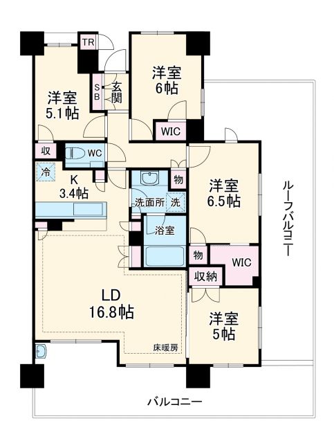 ザ・パークハウス津田沼前原ガーデン_間取り_0