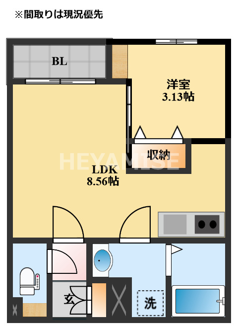 大村市植松のアパートの間取り