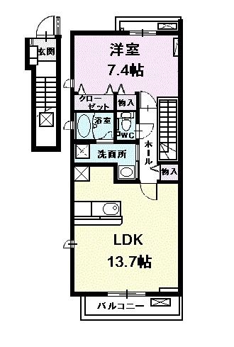 コンフォートIIの間取り