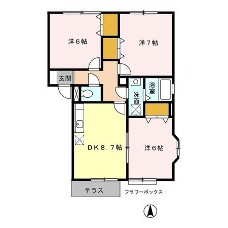 阿蘇郡南阿蘇村大字下野のアパートの間取り