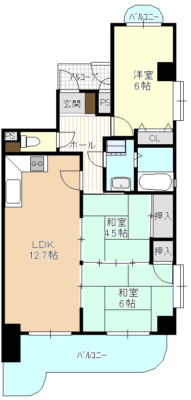 サクセス極楽の間取り