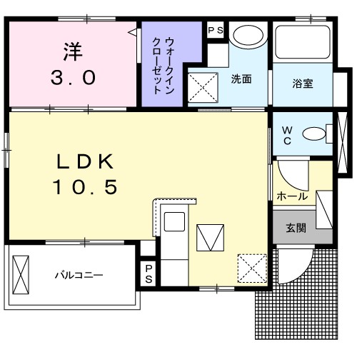 パールコート東雲の間取り