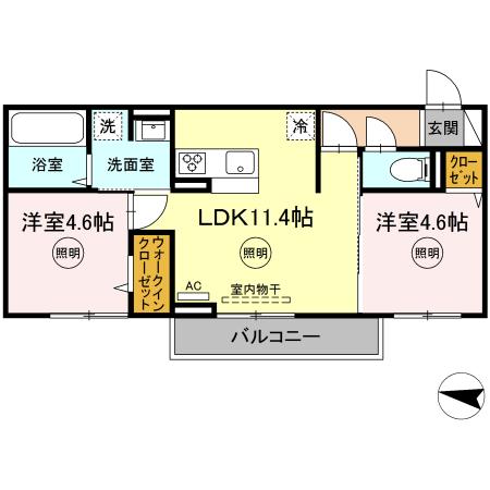 AURALEE 足立の間取り