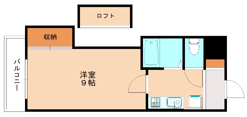 北九州市戸畑区中原東のマンションの間取り