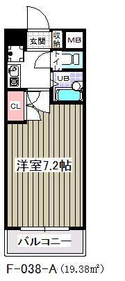 ＣＢレジデンス行徳(F-038)の間取り