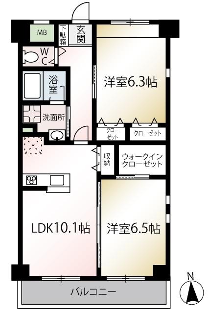 【Ｌａ・ｐａｃｅ　Ａｋｉｙａｍａの間取り】