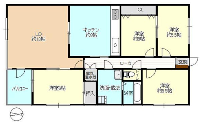 府中グリーンハイツの間取り