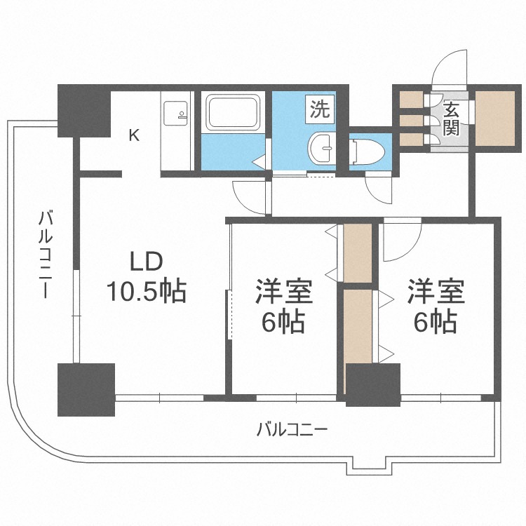 ティアラタワー中島倶楽部（I）の間取り