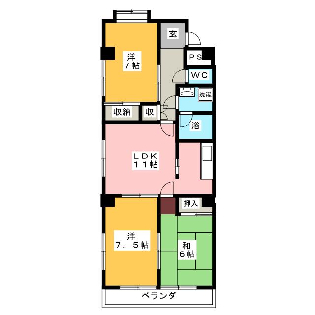 東柴ビル第３の間取り