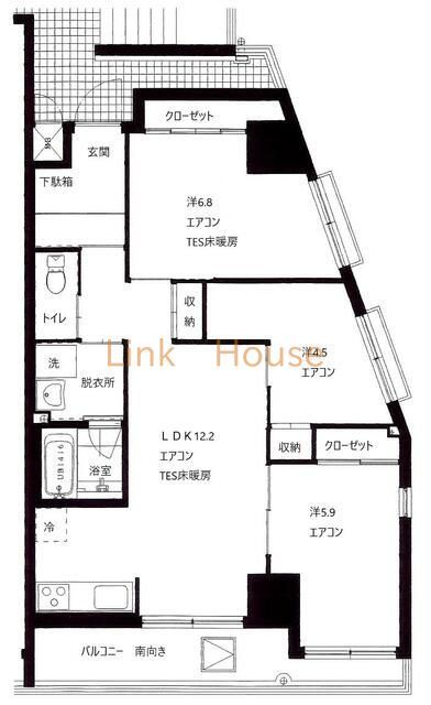 江戸川区篠崎町のマンションの間取り