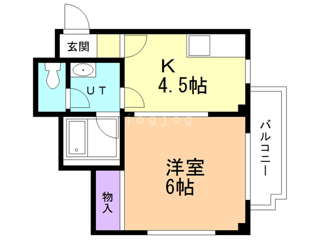 札幌市北区麻生町のマンションの間取り