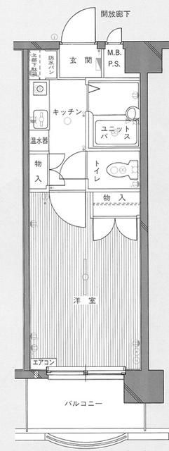 仙台市青葉区五橋のマンションの間取り