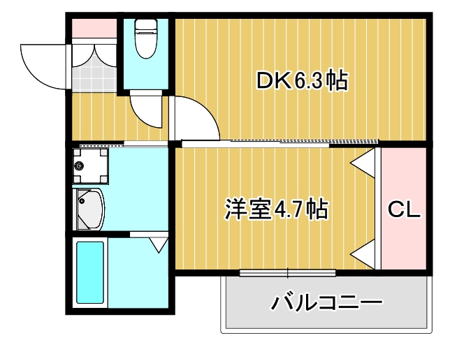 S Apt.古川橋の間取り