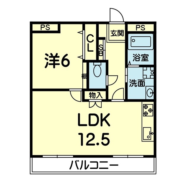 ラルジュ帯山の間取り